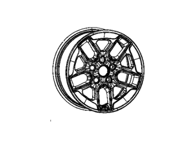 Jeep 6BZ403XFAA WHEEL Aluminum