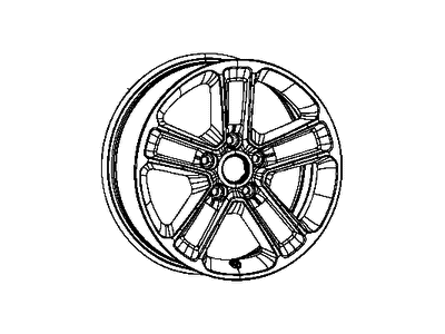 Jeep 5VH242A7AA WHEEL Aluminum