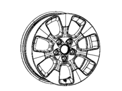 Jeep 7AF472STAA WHEEL Aluminum
