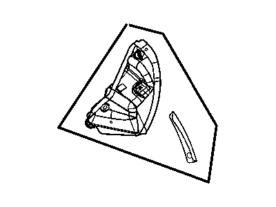 Chrysler 4878810AB EXTENSION Quarter Panel Tail Lamp Pocket