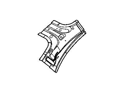 Chrysler 4814844AD PANEL Quarter Inner