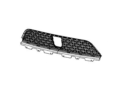 Mopar 5113684AB Lower Grille, Black