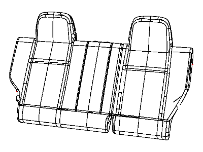 Jeep 1UD81XDVAA COVER Rear Seat Back Right