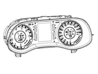 2017 Chrysler 200 Instrument Cluster - 68298104AA