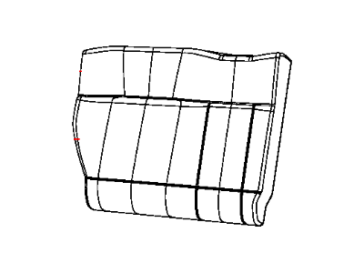 Jeep 5VH04JTLAB COVER Rear Seat Back Right