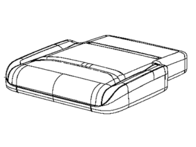Ram 6RF30LA8AC COVER Front Seat Cushion Storage Lid