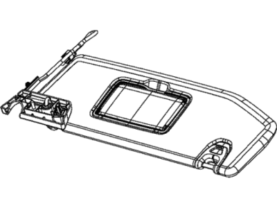 Jeep Wrangler Sun Visor - 6BR80TX7AI