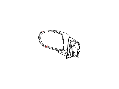 2014 Jeep Compass Car Mirror - 5115046AK