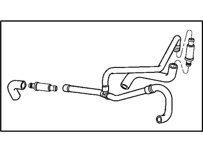 Jeep 53013723AC HOSE Cylinder Head to Air Cleaner