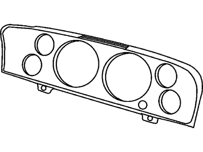 Ram 68057649AA MASK AND LENS Instrument Cluster