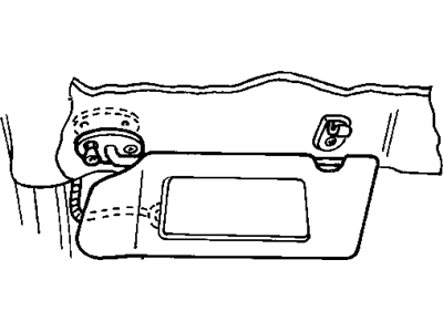 Dodge Intrepid Sun Visor - TJ01TL2AA