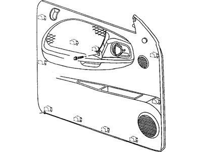Dodge RF531AZAA PANEL Front Door Trim