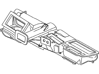 Jeep 5066501AA HOUSING A/C and Heater Upper