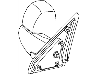 Dodge 55077492AN MIRROR Outside Rearview
