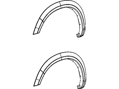 Mopar 1FV88CDMAC Molding Wheel Opening Flare