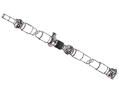 Dodge 52123104AA SHAFT Drive Rear 2-Piece