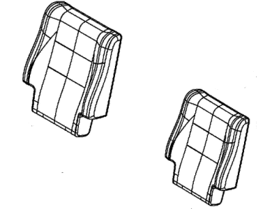 Dodge 6MJ26DX9AA COVER Rear Seat Back 2nd Row