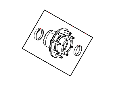 Mopar 68049098AB Hub & Bearing