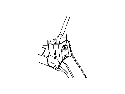 Jeep 55135508AC REINFORCEMENT Door Striker