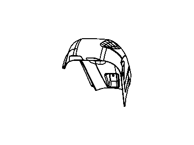 Dodge 5113117AA SHIELD Wheelhouse Plastic-Left side Only