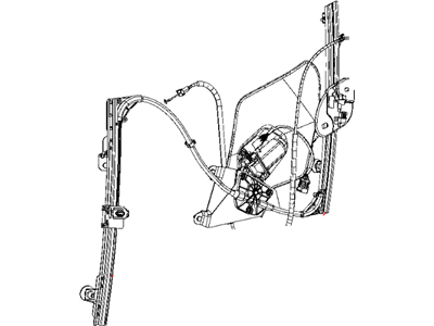 Mopar 4865611AG Regulator Front Door Window
