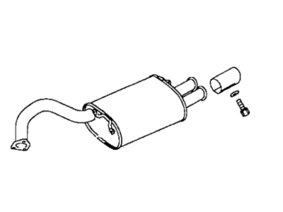 1999 Chrysler Sebring Muffler - E0054169