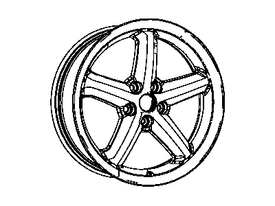 Dodge 1QX23DX8AC WHEEL Aluminum