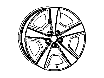 Dodge 1UW00KDRAA WHEEL Aluminum