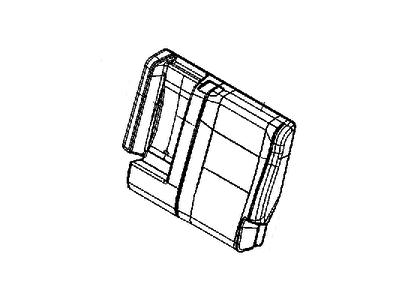 Jeep 6FY99YSAAA COVER Rear Seat Back Left
