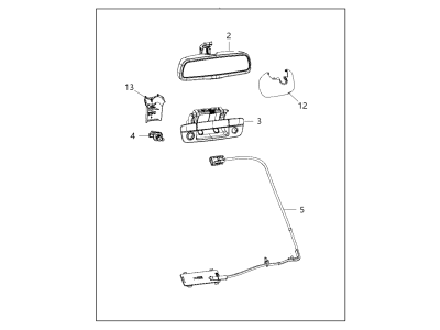 Ram 82213752AE CAMERA KIT Back Up