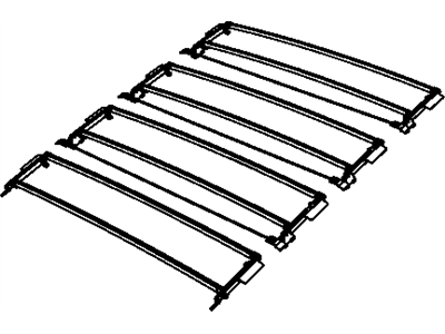 Mopar 68032423AB Lift Arm And Bow Assembly Folding Top, 2 Compression Springs