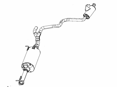 2019 Ram 1500 Muffler - 68268201AF