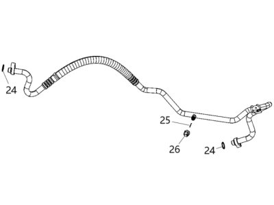 Ram 1500 A/C Hose - 68430027AA