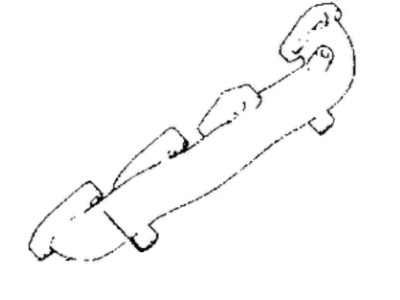 Chrysler MD096958 MANIFOLD, Exhaust (A) Lt.