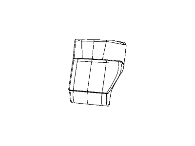 Dodge 1GY53BD5AA COVER Rear Seat Back 40% Side