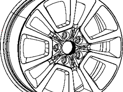 Jeep 1JX81CDMAC WHEEL Aluminum
