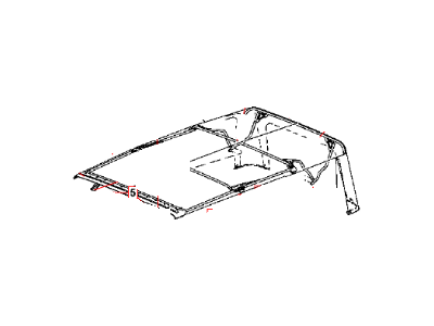 Jeep 68003653AB KNUCKLE Sunrider Top Pivot