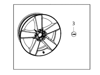 Mopar 82213126AC Wheel Kit Cast Aluminum