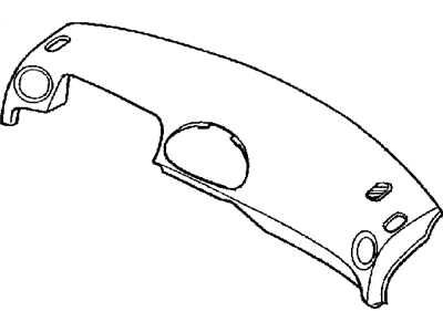 Chrysler LK10WL8AF INSTRUMENT PANEL AND PAD Upper