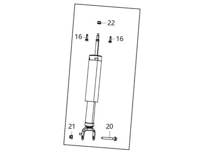 Jeep 68298929AA SHOCK ABSORBER KIT Suspension Rear