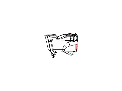 Dodge 1GM32XDVAA SHROUD Steering Column Lower