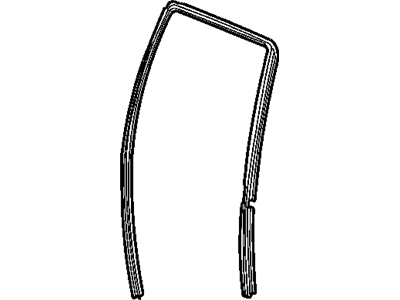Jeep 55136080AF SEAL Rear Door Glass