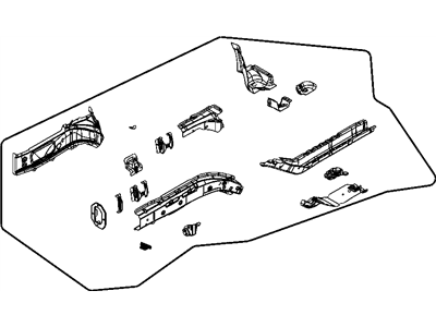 Mopar 5074802AF Rail Frame Front