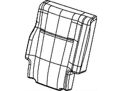 Dodge 1UN08DX9AA COVER Rear Seat Back