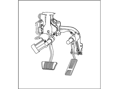 Jeep 52129200AF PEDAL Brake