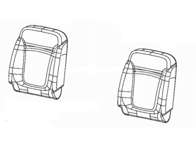 Dodge 1UL35GT5AA COVER Front Seat Back