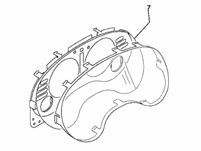 Chrysler MR114696 MASK AND LENS Instrument Cluster