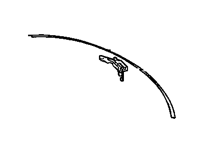 Mopar MR375950 Reveal Molding Clip, Rear