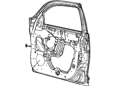Chrysler 4724812AA DOOR Front Repair Panel