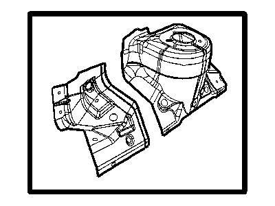 Mopar 68002058AC Wheelhouse Front Inner Shock Tower
